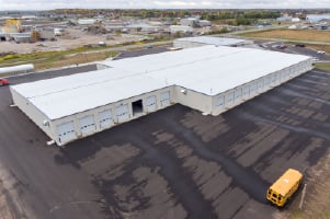 metal warehouse exterior